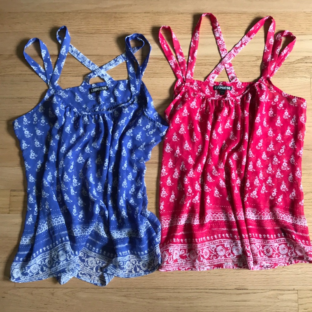 Express sheer tank tops- size large